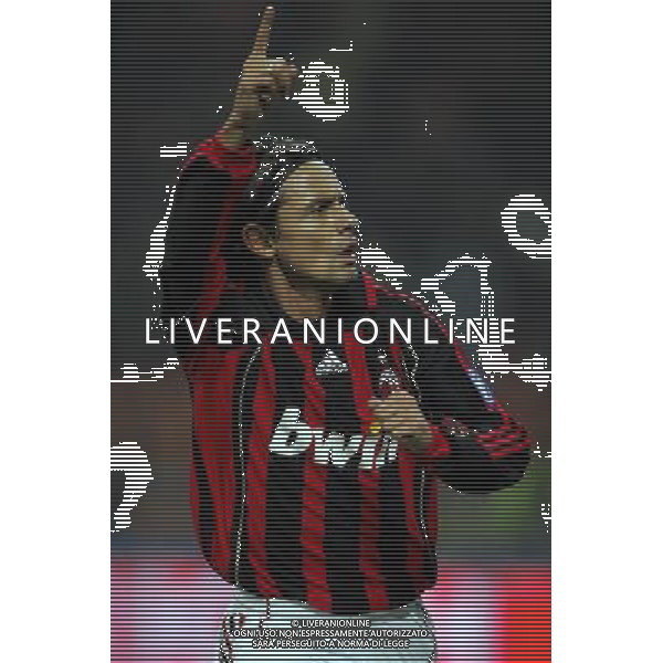 Milano 11/01/2007 coppa italia tim 2006/07 milan-arezzo 2:0 nella foto esultanza inzaghi filippo ph marco luzzani/ag aldo liverani s.a.s.