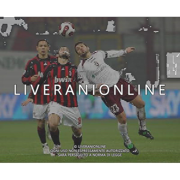 Milano 11/01/2007 coppa italia tim 2006/07 milan-arezzo 2:0 nella foto gattuso e di donato ph marco luzzani/ag aldo liverani s.a.s.