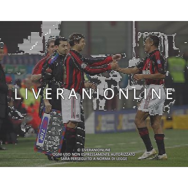 Milano 11/01/2007 coppa italia tim 2006/07 milan-arezzo 2:0 nella foto grimi entra in campo ph marco luzzani/ag aldo liverani s.a.s.