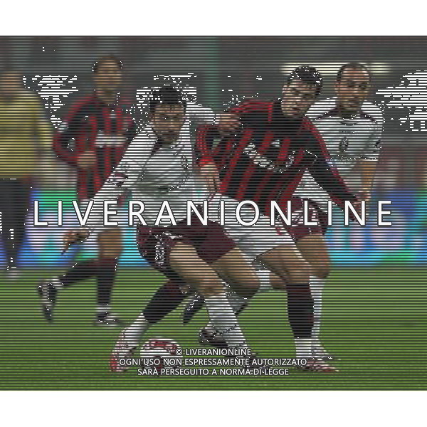 Milano 11/01/2007 coppa italia tim 2006/07 milan-arezzo 2:0 nella foto gourcouff e bricca ph marco luzzani/ag aldo liverani s.a.s.