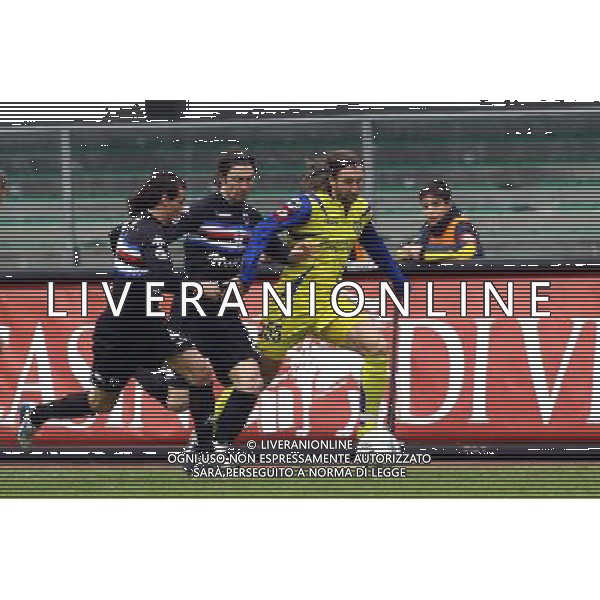 Chievo - Sampdoria Coppa Italia Tim Cup 17/01/2006 nella foto Kosowsky con emiliano bonazzoli e sergio volpi ph garbuio/ag. aldo liverani