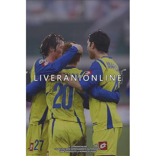 Chievo - Sampdoria Coppa Italia Tim Cup 17/01/2006 nella foto esultanza dopo il gol di michele marcolini ph garbuio/ag. aldo liverani