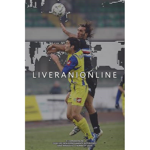 Chievo - Sampdoria Coppa Italia Tim Cup 17/01/2006 nella foto fabio bazzani con marco malago\' ph garbuio/ag. aldo liverani
