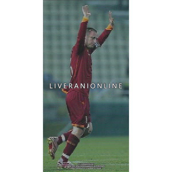 Parma - Roma Coppa Italia Tim Cup 17/01/2006 nella foto esultanza dopo il gol di daniele de rossi ph andry/ag. aldo liverani