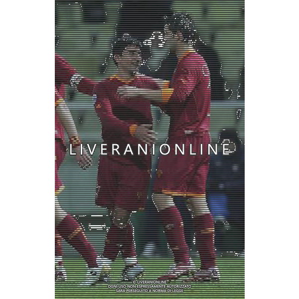Parma - Roma Coppa Italia Tim Cup 17/01/2006 nella foto esultanza dopo il gol di david pizarro ph andry/ag. aldo liverani