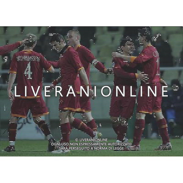 Parma - Roma Coppa Italia Tim Cup 17/01/2006 nella foto esultanza dopo il gol di david pizarro ph andry/ag. aldo liverani