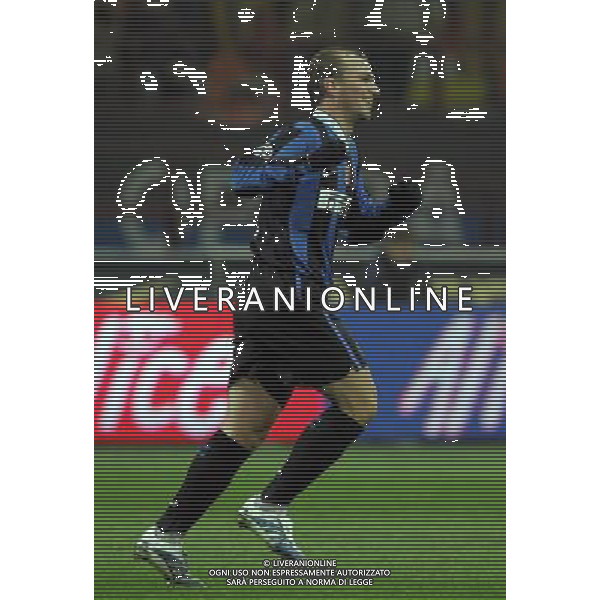 INTER-EMPOLI COPPA ITALIA TIM 17/01/2007 NELLA FOTO esultanza cambiasso FOTO LUZZANI-ALDO LIVERANI
