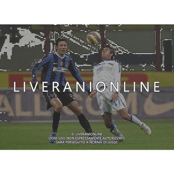 INTER-EMPOLI COPPA ITALIA TIM 17/01/2007 NELLA FOTO grossoe e eder FOTO LUZZANI-ALDO LIVERANI