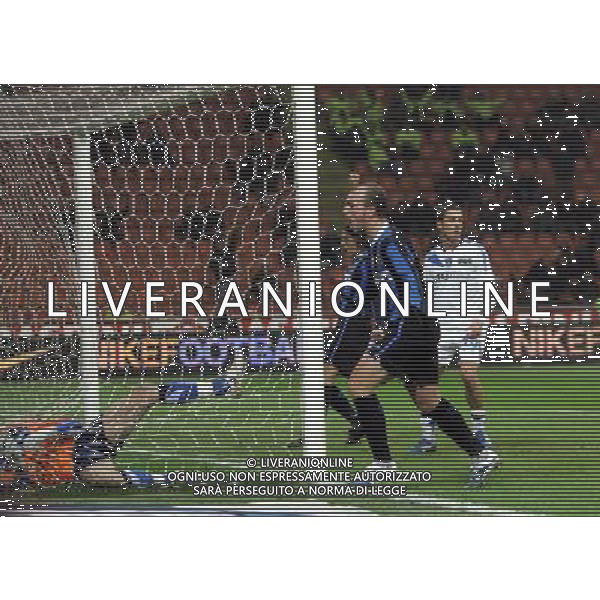 INTER-EMPOLI COPPA ITALIA TIM 17/01/2007 NELLA FOTO gol cambiasso FOTO LUZZANI-ALDO LIVERANI