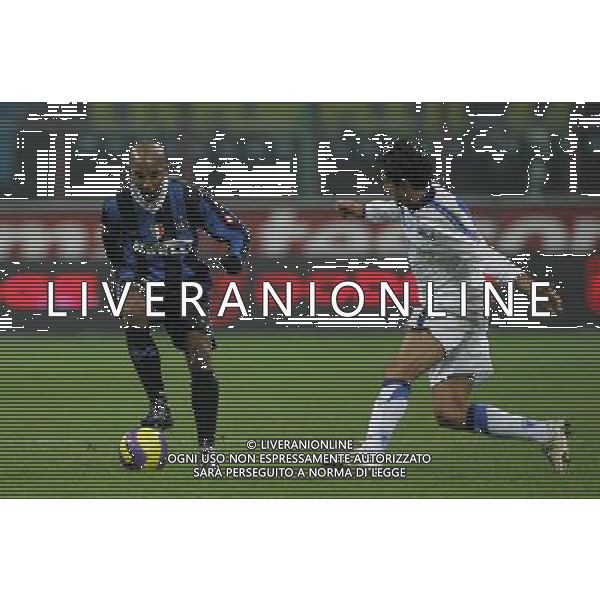 INTER-EMPOLI COPPA ITALIA TIM 17/01/2007 NELLA FOTO dacourt e eder FOTO LUZZANI-ALDO LIVERANI