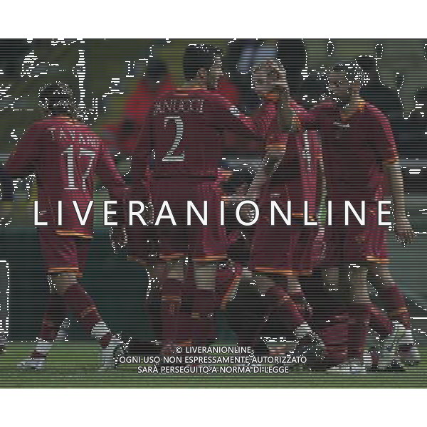 Parma 17 Gennaio 2007 Parma - Roma quarti di finale Coppa Italia nella foto: esultanza dopo il gol di Pizarro David foto Andry / Ag. Aldo Liverani