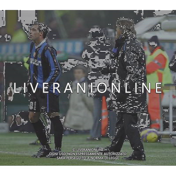 Milano 17/01/2007 coppa italia tim cup 2006/07 inter-empoli 2:0 nella foto mancini e gonzalez mariano ph marco luzzani/ag aldo liverani s.a.s.