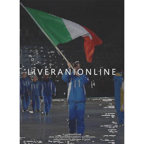 TORINO 17/01/07 UNIVERSIADI 2007 CERIMONIA DI APERTURA NELLA FOTO FABRIS ENRICO PH GIGI ARCAINI/AG.ALDO LIVERANI