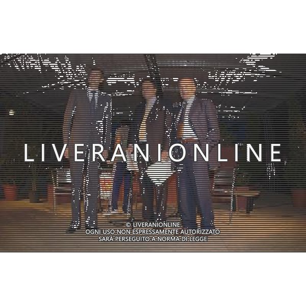 ROMA EX MATTATOIO 11-09-2003 FESTA DI LIBERAZIONE (Rifondazione Comunista) CONFRONTO FASSINO-BERTINOTTI NELLA FOTO: PIERO FASSINO-STEFANO FOLLI-FAUSTO BERTINOTTI* FOTO ALDO LIVERANI