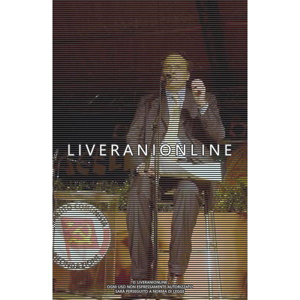 ROMA EX MATTATOIO 11-09-2003 FESTA DI LIBERAZIONE (Rifondazione Comunista) CONFRONTO FASSINO-BERTINOTTI NELLA FOTO: STEFANO FOLLI (Direttore Corriere della Sera)* FOTO ALDO LIVERANI