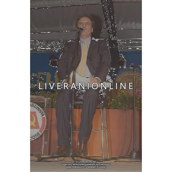 ROMA EX MATTATOIO 11-09-2003 FESTA DI LIBERAZIONE (Rifondazione Comunista) CONFRONTO FASSINO-BERTINOTTI NELLA FOTO: STEFANO FOLLI (Direttore Corriere della Sera)* FOTO ALDO LIVERANI