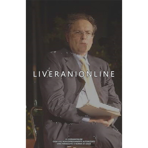 ROMA EX MATTATOIO 11-09-2003 FESTA DI LIBERAZIONE (Rifondazione Comunista) CONFRONTO FASSINO-BERTINOTTI NELLA FOTO: STEFANO FOLLI (Direttore Corriere della Sera)* FOTO ALDO LIVERANI