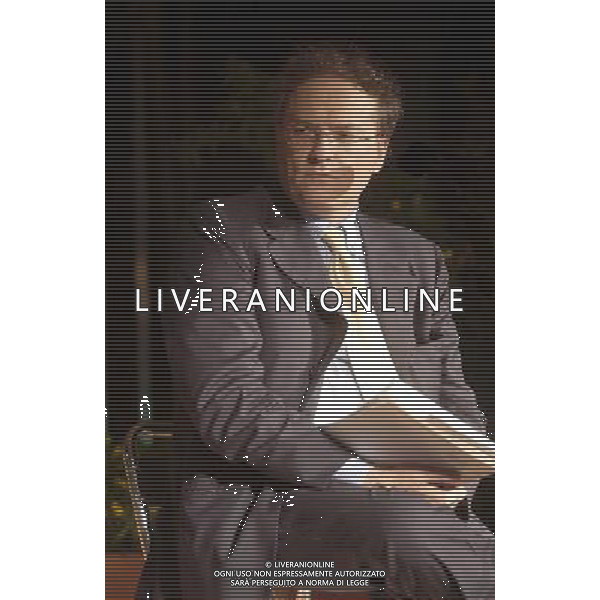 ROMA EX MATTATOIO 11-09-2003 FESTA DI LIBERAZIONE (Rifondazione Comunista) CONFRONTO FASSINO-BERTINOTTI NELLA FOTO: STEFANO FOLLI (Direttore Corriere della Sera)* FOTO ALDO LIVERANI