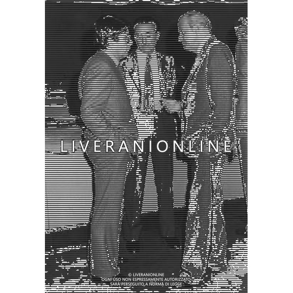 Leopoldo Pirelli (Industriale) con Merloni e Orlando ph archivio giovanni liverani/ag. aldo liverani