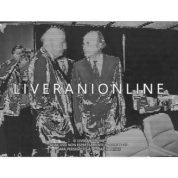 Leopoldo Pirelli (Industriale) con Pesenti ph archivio giovanni liverani/ag. aldo liverani