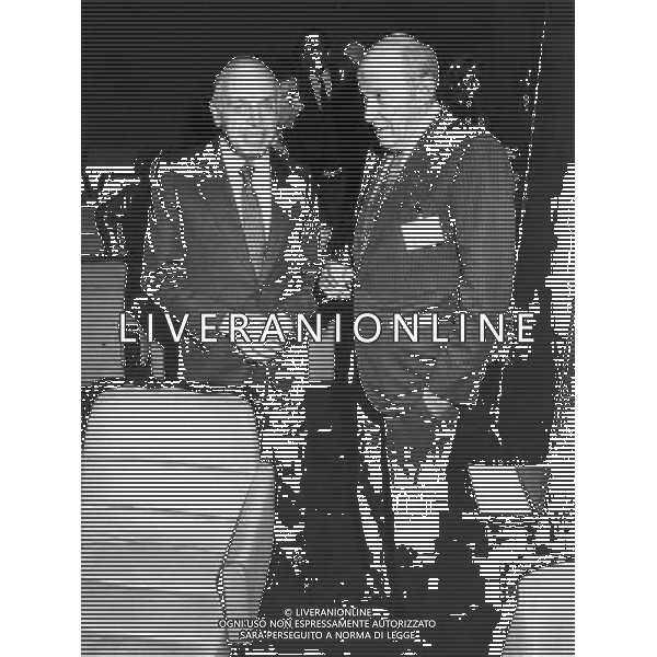 Leopoldo Pirelli (Industriale) con Schimberni ph archivio giovanni liverani/ag. aldo liverani
