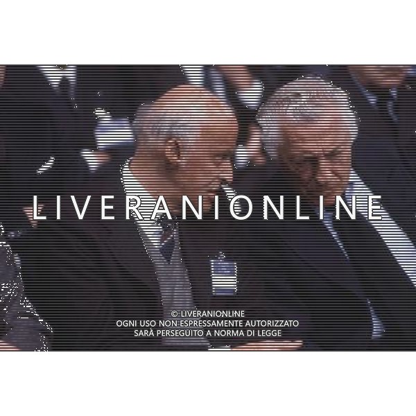 Leopoldo Pirelli (Industriale) con Gianni Agnelli nel 1984 ph archivio giovanni liverani/ag. aldo liverani