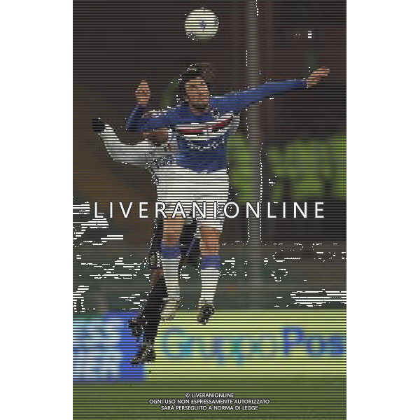Sampdoria - Inter semifinale Coppa Italia Tim Cup 24/01/2007 nella foto emiliano bonazzoli e dacourt olivier ph luzzani/ag. aldo liverani