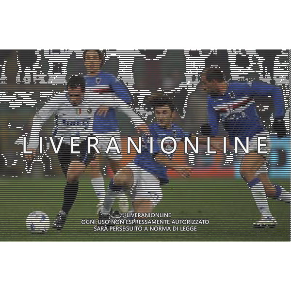 Sampdoria - Inter semifinale Coppa Italia Tim Cup 24/01/2007 nella foto mariano gonzalez e delvecchio gennaro ph luzzani/ag. aldo liverani