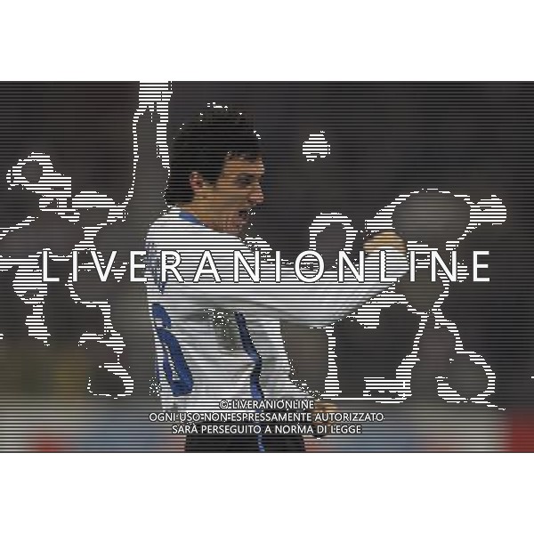 Sampdoria - Inter semifinale Coppa Italia Tim Cup 24/01/2007 nella foto esultanza dopo il secondo gol di nicolas burdisso ph luzzani/ag. aldo liverani