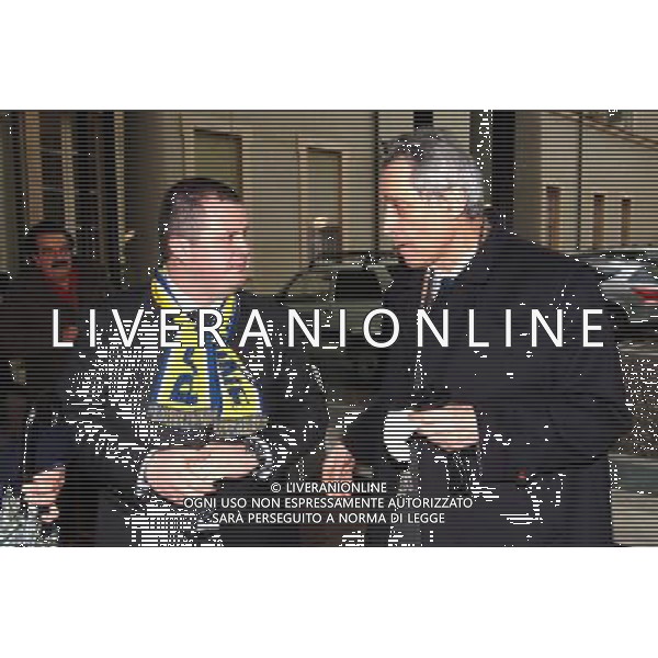 Parma, 25/01/2007 Presentazione Ufficiale nuova Proprieta\' Parma Calcio Fc nella foto Tommaso Ghirardi (nuovo Presidente del Parma Calcio Fc) con Enrico Bondi ph Edoardo Fornaciari/Ag. Aldo Liverani