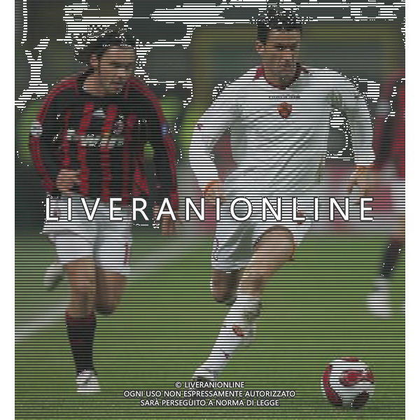 Milan - Roma Coppa Italia Tim Cup 25/01/2006 nella foto christian panucci con marek jankulovski ph andry/ag. aldo liverani