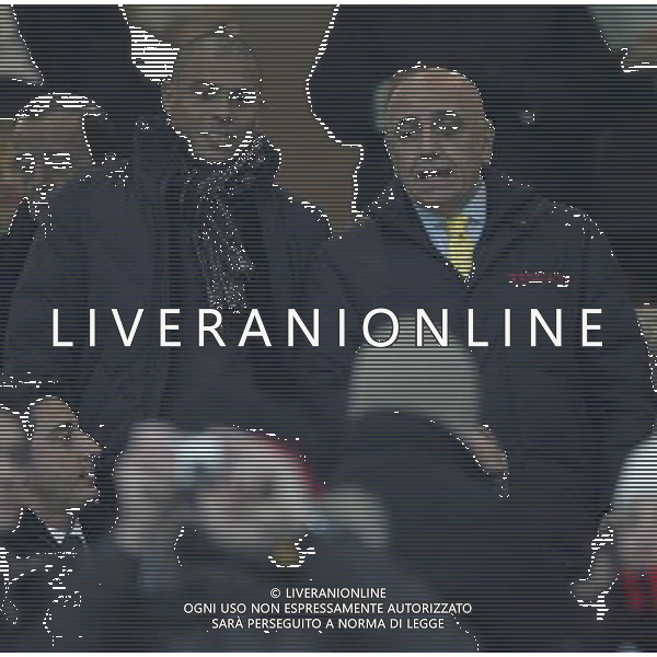 Milano 26 gennaio 2007 Milan - Roma semifinale coppa italia gara di andata nella foto: ronaldo con adriano galliani in tribuna foto Andry / Ag. Aldo Liverani