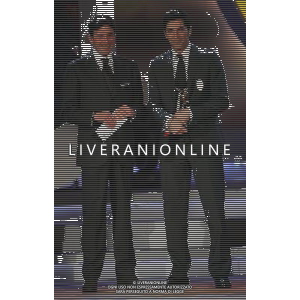 MILANO 29/01/2007 AUDITORIUM MILANO OSCAR DEL CALCIO AIC NELLA FOTO GIOVANNI GALLI-GIANLUIGI BUFFON FOTO LUZZANI MARCO-AGENZIA ALDO LIVERANI 