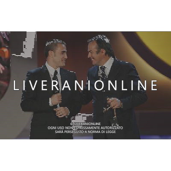 MILANO 29/01/2007 AUDITORIUM MILANO OSCAR DEL CALCIO AIC NELLA FOTO FABIO CANNAVARO -ANTONIO CABRINI FOTO LUZZANI MARCO-AGENZIA ALDO LIVERANI 