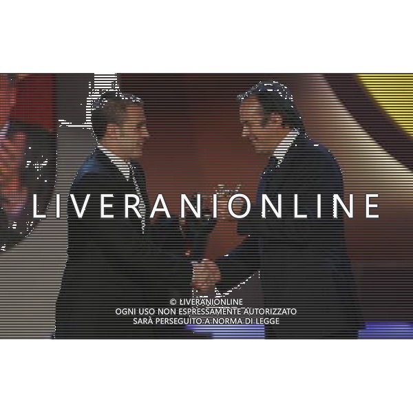 MILANO 29/01/2007 AUDITORIUM MILANO OSCAR DEL CALCIO AIC NELLA FOTO FABIO CANNAVARO -ANTONIO CABRINI FOTO LUZZANI MARCO-AGENZIA ALDO LIVERANI 
