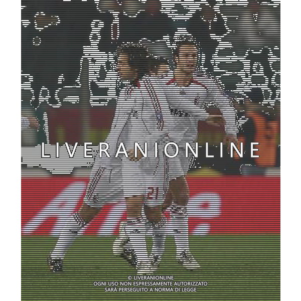 Roma - Milan 31 / 01 / 2007 - Coppa Italia TIM CUP Semifinale ritorno nella foto: Alberto Gilardino e Andrea Pirlo esultano dopo il gol ph Corradetti / ag. Aldo Liverani