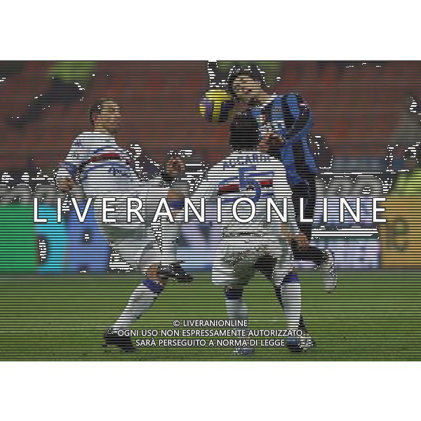 Inter - sampdoria semifinale coppa italia tim cup 01/02/2007 nella foto julio cruz, angelo palombo e accardi ph luzzani/ag. aldo liverani
