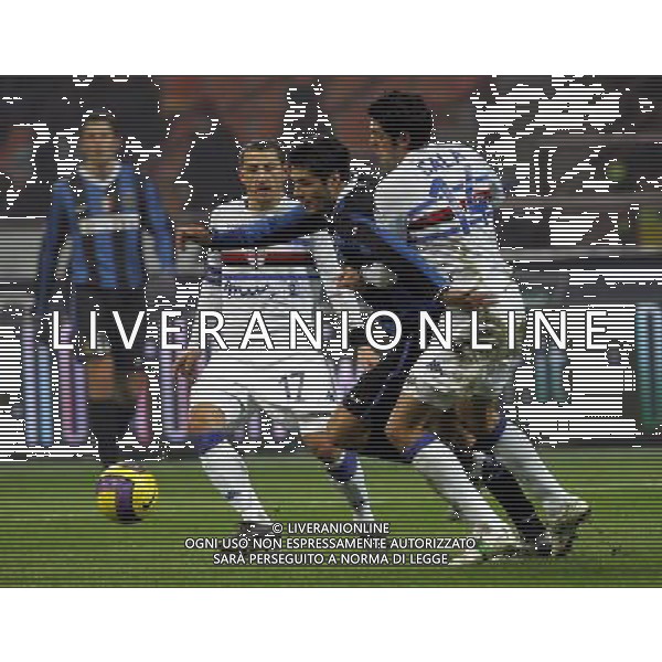Inter - sampdoria semifinale coppa italia tim cup 01/02/2007 nella foto julio cruz e sala luigi ph luzzani/ag. aldo liverani