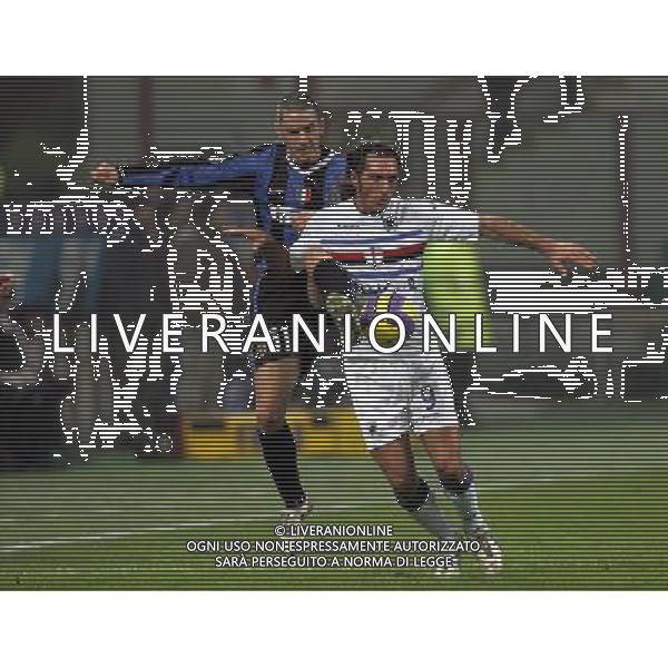 Inter - sampdoria semifinale coppa italia tim cup 01/02/2007 nella foto bonucci e bazzani fabio ph luzzani/ag. aldo liverani