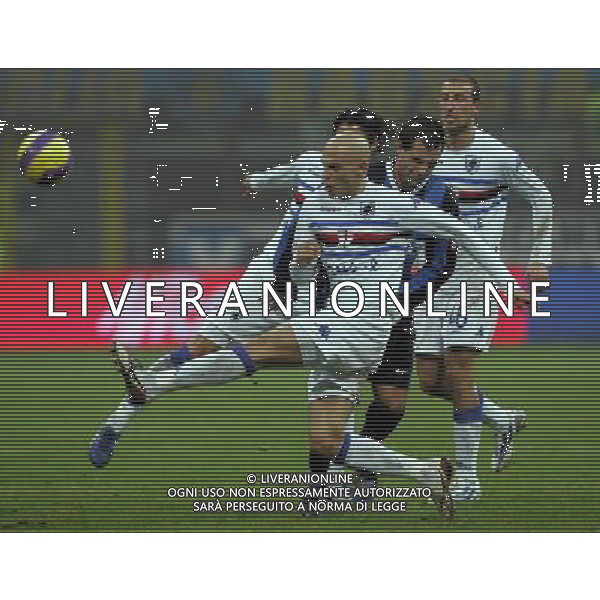 Inter - sampdoria semifinale coppa italia tim cup 01/02/2007 nella foto parola e gonzalez mariano ph luzzani/ag. aldo liverani