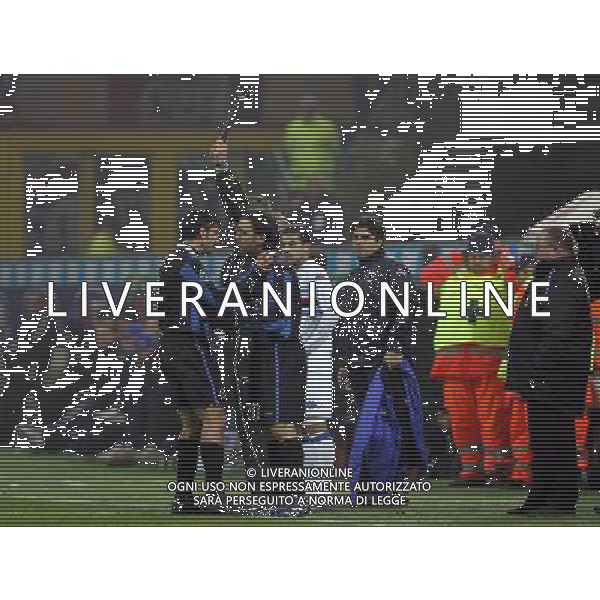 Inter - sampdoria semifinale coppa italia tim cup 01/02/2007 nella foto entrata in campo di alvaro recoba che sostituisce luis figo ph luzzani/ag. aldo liverani