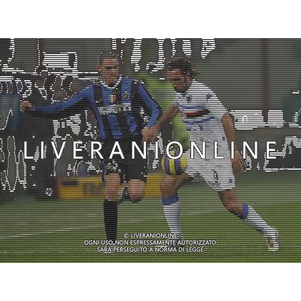 Milano 02/02/2007 coppa italia tim 2006/07 inter-sampdoria 0:0 nella foto bonucci leonardo e bazzani fabio ph marco luzzani/ag aldo liverani s.a.s.