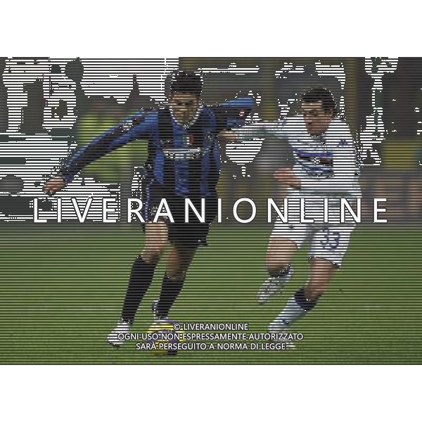 Milano 02/02/2007 coppa italia tim 2006/07 inter-sampdoria 0:0 nella foto cruz julio e bastrini alessandro ph marco luzzani/ag aldo liverani s.a.s.