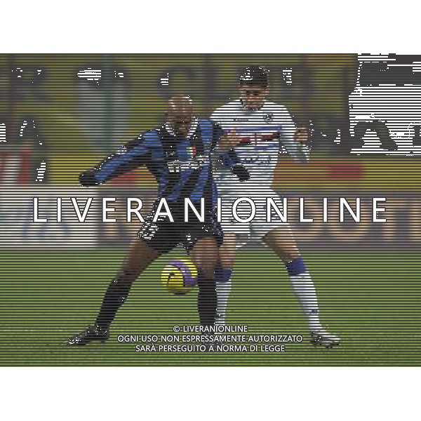 Milano 02/02/2007 coppa italia tim 2006/07 inter-sampdoria 0:0 nella foto dacourt olivier e ferrari gabriel enzo ph marco luzzani/ag aldo liverani s.a.s.