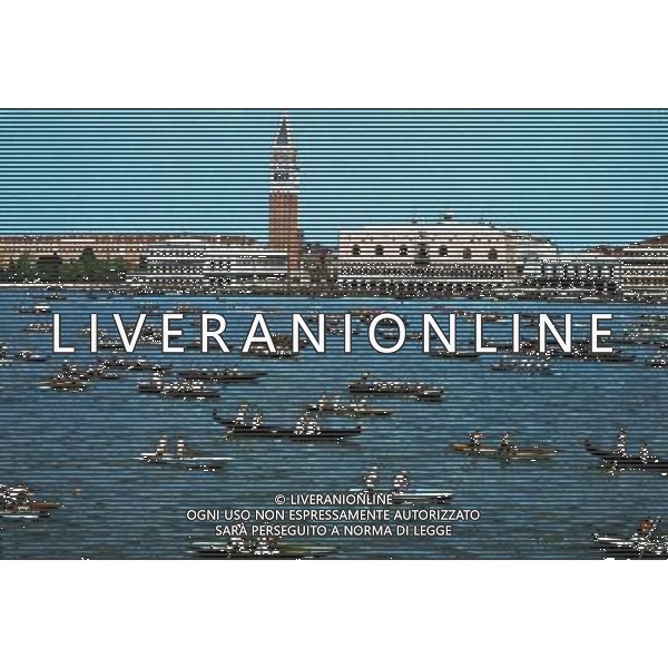 Venezia Citta\' - Voga Longa veduta del Campanile in Piazza San Marco ph archivio ag. aldo liverani