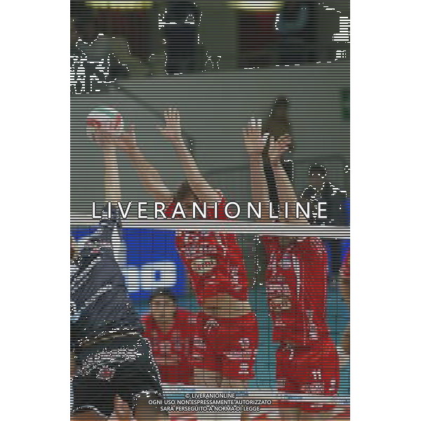 PADOVA 07/01/2007 VOLLEY ANTOVENETA PADOVA-COPRA BERNI PIACENZA NELLA FOTO:COZZI PAOLO E ZLATANOV HRISTO FOTO PAOLA GARBUIO/AG. ALDO LIVERANI