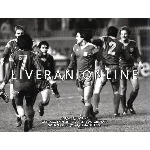 Steaua Bucarest - Dinamo Kiev SuperCoppa a Montecarlo 24/02/1987 Nella foto esultanza Steaua Ph. Archivio Ag. Aldo Liverani 