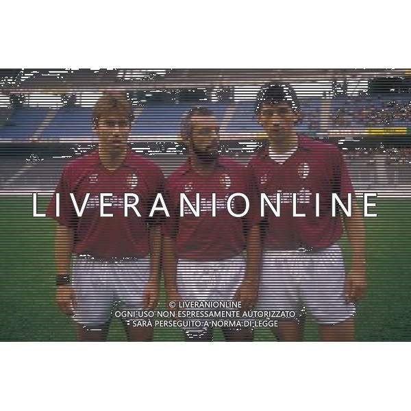 Torino - Pisa Mitropa Cup 1991 Nella foto : Martin Vasquez Leo Junior e Evair Ph. Alessandro Falzone/Archivio Press Photo/Ag. Aldo Liverani 