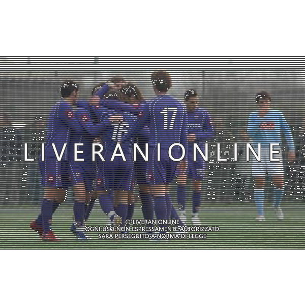 Fiorentina-Napoli 59¡Torneo Mondiale di Calcio Giovanile \'Coppa Carnevale\' di Viareggio S.Donato(PI) - 09.02.2007 Nella Foto: Fiorentina esultanza Ph.Vitez/ag. aldo liverani