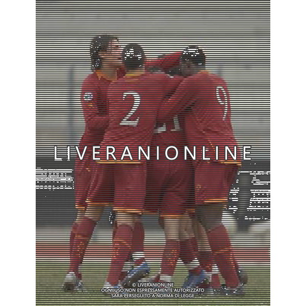 59¡Torneo Mondiale di Calcio Giovanile \'Coppa Carnevale\' di Viareggio - San Giuliano Terme(PI) - 14.02.2007 Vicenza - Roma Nella Foto: esultanza dopo il gol di Della Penna Claudio Ph.Vitez / Ag. Aldo Liverani 